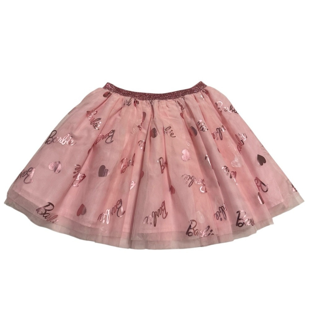 H&M Pink Barbie Tulle Skirt with Glitter Waistband size 5/6T NWOT